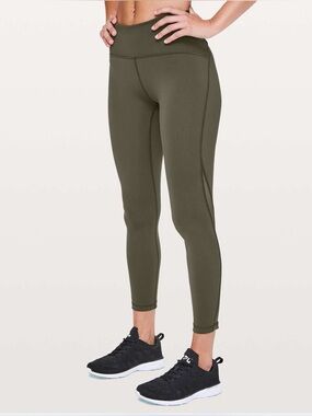 Lululemon Train Times 7/8 Pant *25" Dark Olive